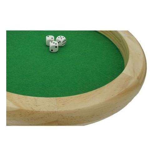 Wilson Jeux - Piste De Dã©S 35cm Bois Avec 5 Des  - Multicolore