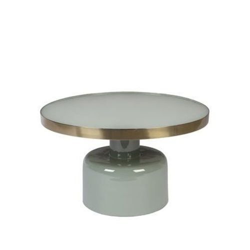 Zuiver - Glam - Table Basse Design En Mã©Tal Ã¿60cm  - Bleu