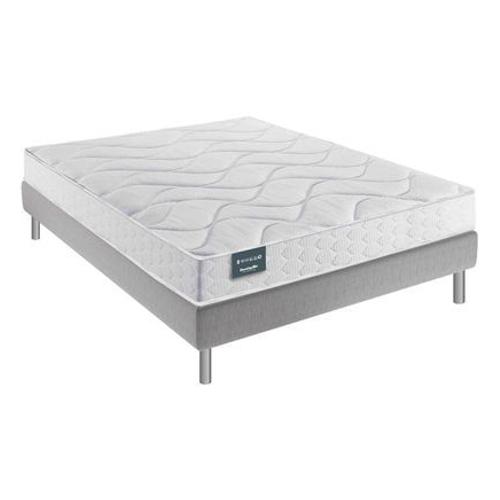 Dunlopillo - Matelas Aã©Rialâ® 18cm Tulipe, Sommier, Pieds  - Blanc