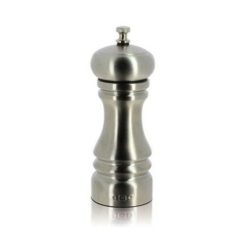 Ogo Living - Moulin À Sel Pro En Acier Inoxydable 15cm - Gris