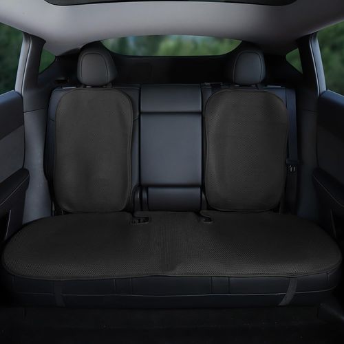 Car Sets Custom Rear Seat Covers Only For Tesla Model Y Juniper 2019-2025 Cushion Protection Seat Four Seasons Universal Interior Modification (Without Logo)