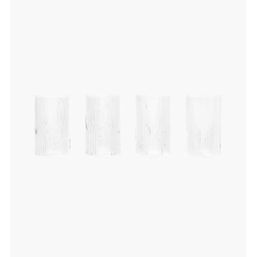 Ferm Living - Verres Ripple - Set De 4 - Transparent  - Transparent