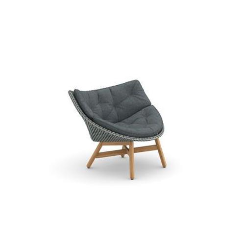 Dedon - Mbrace Lounge Chair - Twist Dark Turquoise - Avec Revãªtement Rembourrã© - Baltic  - Bleu