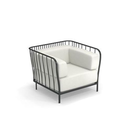 Emu - Fauteuil De Salon Cannole - Fer Ancien - Beige