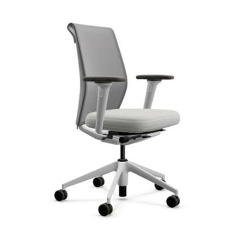 Vitra - Id Cloud - Gris Clair/Gris Sierra - Blanc Crème/Gris Sierra - Accoudoirs 2d - Beige