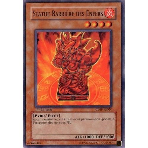 Statue -Barriere Des Enfers En Francais 1 Ere Ed Cdip-Fr020