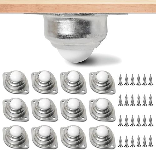 12 Pack Ball Bearing Transfer Wheel Wheel Wheel For Transmission Transport Roller 24 Hole Ball Bearing