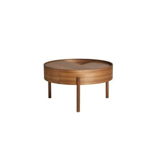 Woud - Table D'appoint Arc - Noyer - Ã66 Cm  - Marron