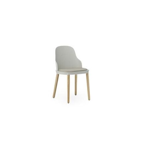 Normann Copenhagen - Chaise Allez Cuir Ultra Chêne - Warm Grey - Gris