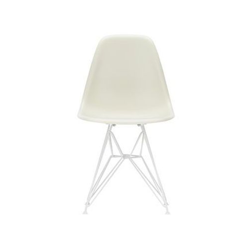 Vitra - Dsr Eames Plastic Side Chair - Galet Re - Blanc - Patins En Feutre Pour Sols Durs Blancs - Galet Re - Patins En Feutre Pour Sols Durs Blancs - Beige