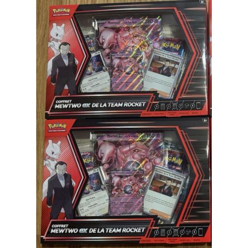 Pokemon 2 Coffrets Mewtwo Rivalités Destinées Team Rocket Ev10 Scellés Fr