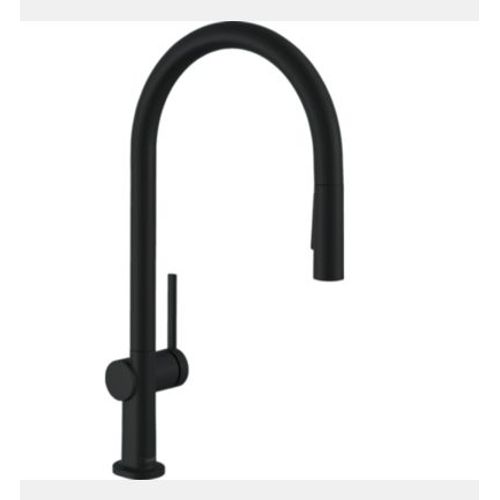 Robinet de cuisine avec douchette HANSGROHE Talis M54 210 2 jets noir mat
