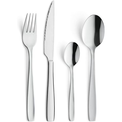 Anwxai-Coffret 24 Couverts De Table Pour 6 Personnes-Hôtel-Acier Inoxydable 18/0,Finition Brillante