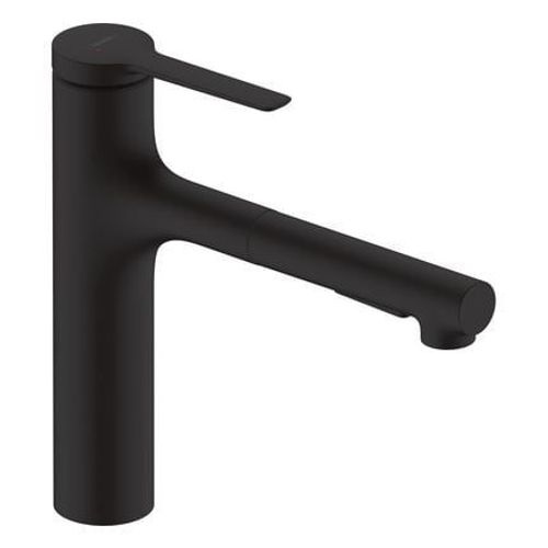 Hansgrohe - Robinet de cuisine avec douchette HANSGROHE Zesis M33 160 2 jets noir mat  - Noir