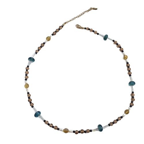 Etoilier Collier En Alliage Et Résine, Perles Colorées Unisexes Pour Homme Et Femme, Collier Pierre Naturelle Bohème Parfait Pour Quotidien, Fête Et Vacances