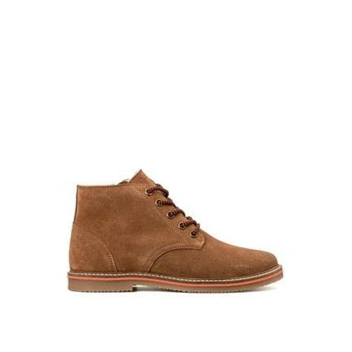 La Redoute Collections Bottines Zippã©es Cuir Lacets Et Fourrã©es Beige