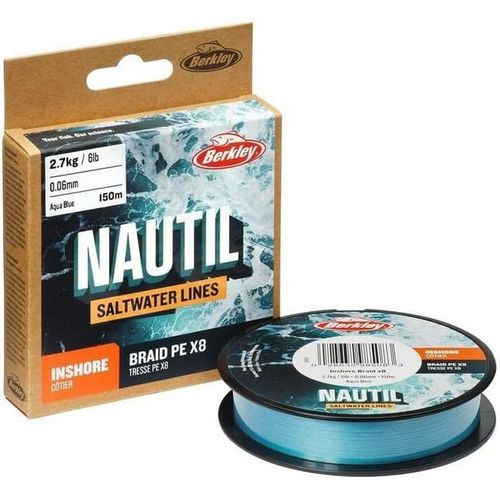 Anwxai-Nautil Inshore Fil De Pêche Tressé Bleu Aquatique 0,10 Mm-4,1 Kg-300 M