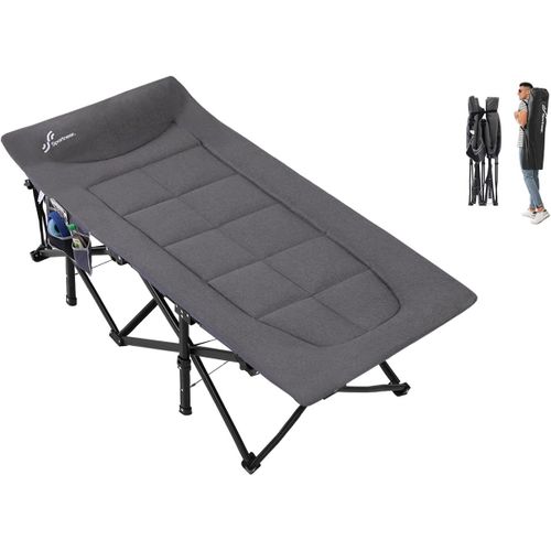 Anwxai-Lits De Camping Pour Adultes,Lit De Couchage Avec Coussin,Charge Maximale De 204,1 Kg,Lit De Camping Pliable Et Rembourré Pour Tente De Camping,Bureau,Extérieur,Voyage
