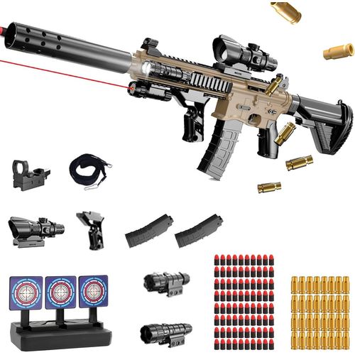 anwxai-Pistolet Jouet,Pistolet Enfant,Soft Bullet Gun,Pistolet À Balles Souples,Pistolet Jouet Enfants,Pistolet Enfant En Mousse Souple Avec Daccessoires,Pour Les Jeux D'Intérieur Et D'Extérieur