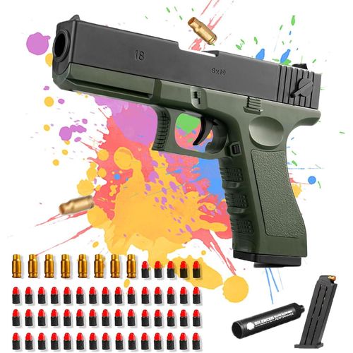 anwxai-Pistolet Jouet,Pistolet Enfant Avec Balles Souples,Jouet Blaster En Mousse,Plastique Pistolets Jouets Enfant,Modèle De Pistolet Éducatif Jouets Pour Enfants De Plus De 7 Ans