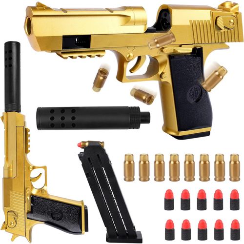 anwxai-Pistolet Jouet Mousse,Pistolet Pour Enfants Avec Chargeur Éjectable Et Balles Souples,Pistolet À Balles Souples Pour Jeux De Tir,Cadeaux Pour Garçons,Filles,Adolescents