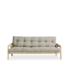 Karup Design - Grab - Canapã© Convertible En Bois Naturel Et Tissu  - Beige