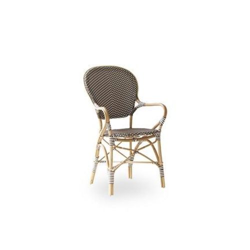 Sika-Design - Chaise Repas Empilable Rotin Et Fibre Synthétique Cappuccino - Marron