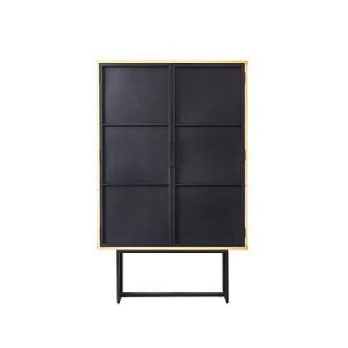 Bois Dessus Bois Dessous - Robin Armoire En Pin Massif Et Métal - Noir