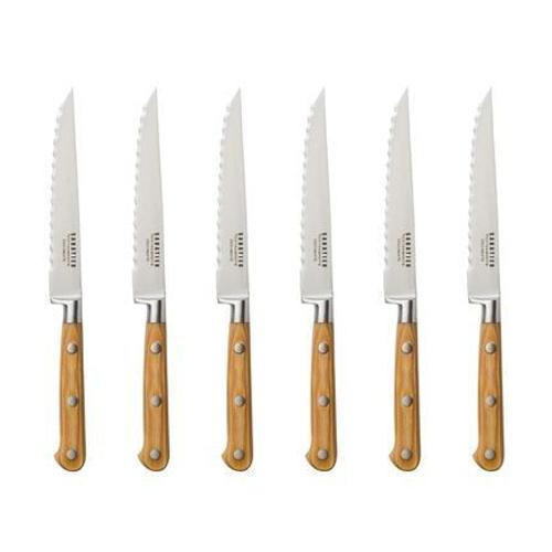 Sabatier Trompette - Essentiel - Set 6 Couteaux Steak - Noir