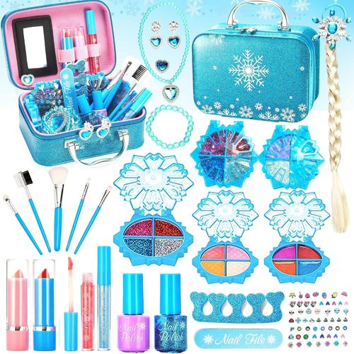 Ensembles de Maquillage Lavables pour Filles avec Vernis à Ongles,Rouge à Lèvres pour Les Cadeaux d'anniversaire de Noël Jouet pour Filles 3 4 5 6 7 8 9 10