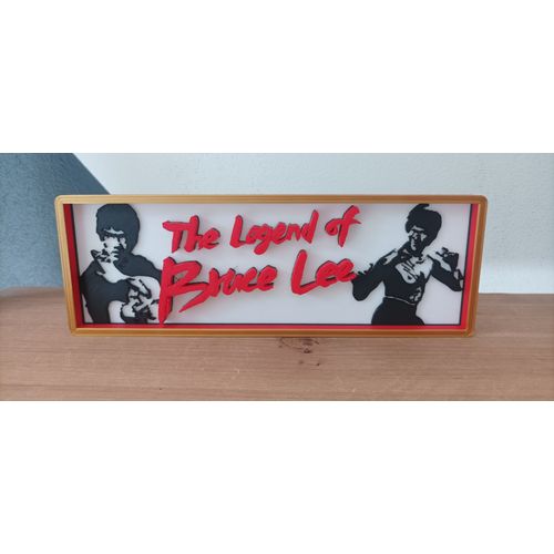 Plaque Decoration Cinema 3d / Bruce Lee