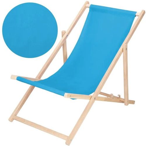 Transat Pliable En Bois Springos® ¿ Idéal Pour Le Jardin, La Plage Ou Le Balcon