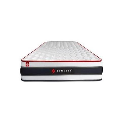 Somness - Matelas Energy Ressorts Ensachés Et Mémoire De Forme 3 Zones De Confort - Blanc