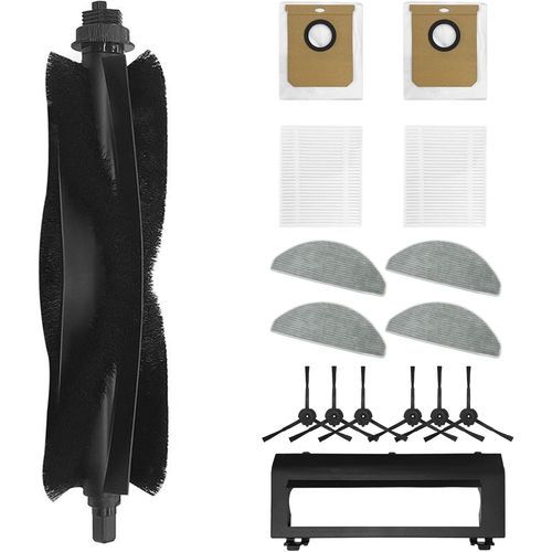 Kit D'Accessoires Pour Aspirateur Compatible Avec Roidmi Eve Cc, Sweeper Robot Aspirateur Et Balai Nettoyeur Pièces De Rechange (1 Brosse Principale Et Housse + 6 Brosses Latérales[Remplace1477]