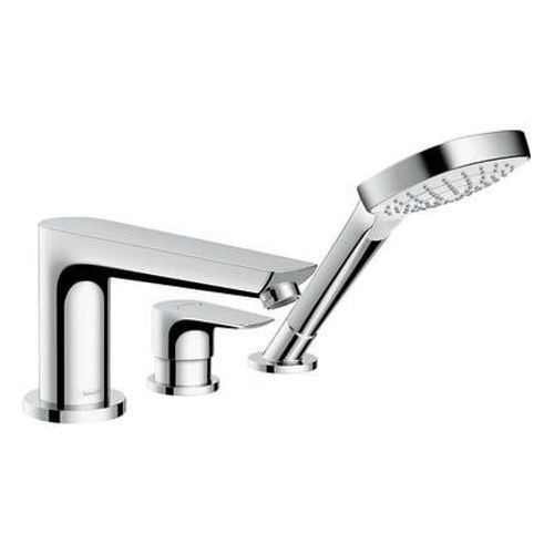 Hansgrohe - Robinet mitigeur bain douche 3 trous HANSGROHE Talis E chromÃ©  - Rose