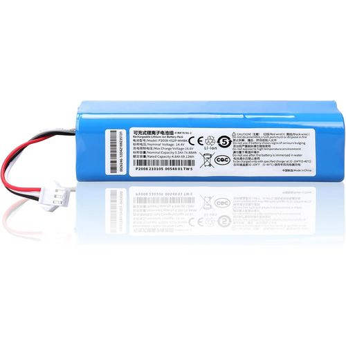 Batterie Rechargeable Li-Ion 14,4 V 5 200 Mah Pour Proscenic M7 M8 Pro Airrobo T20+/T10+/T9, Batterie Pour Uoni V980 Plus Et Lenovo Lr1, Et Roidmi Eve Plus, Pour Xiaomi Viomi S9[Remplace4520]