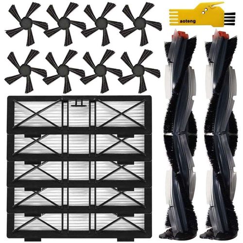 Accessoires De Remplacement Pour Neato Botvac D Series D75 D80 D85 Et Connected Series D3 D4 D5 D6 D7 D8 D9 D10, Y Compris La Brosse Principale, La Brosse Latérale Et Le Filtre Ult[Remplace1649]