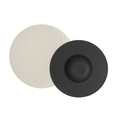 Villeroy & Boch - Manufacture Rock Blanc Ensemble Italien Blanc Et Noir - Noir
