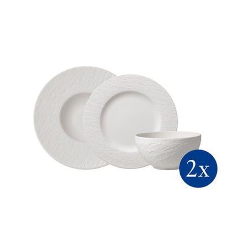 Villeroy & Boch - Manufacture Rock Blanc Set Starter 6pc. Ec  - Blanc