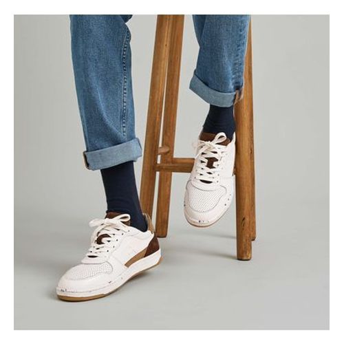 Faguo Baskets En Cuir Alder Beige