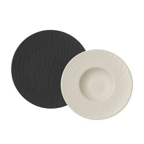 Villeroy & Boch - Manufacture Rock Ensemble Italien Noir Et Blanc - Noir