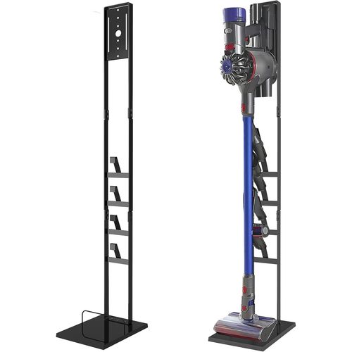 Support D'Aspirateur,Compatible Pour Dyson V15 V12 V11 V10 V8 V7 V6, Porte-Aspirateur En Métal Organisateur, Aucun Perçage Mural Requis,Noir[Remplace4182]