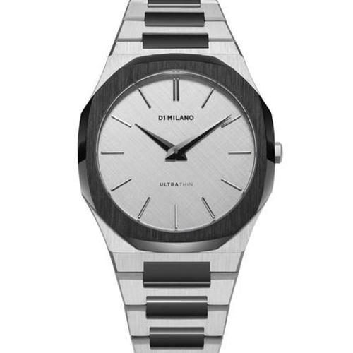 D1 Milano - Montre Femme, Homme Ultra Thin Argentã© A-Utbu06  - Gris