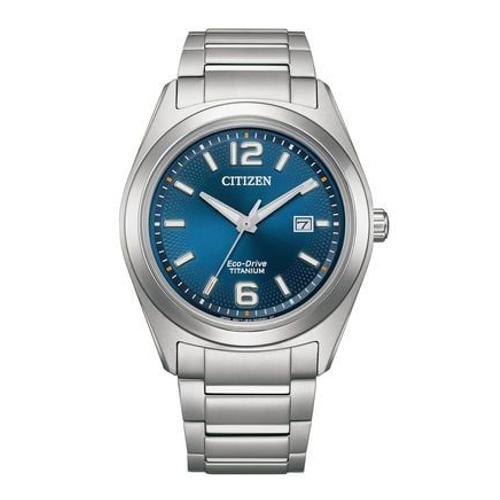 Citizen - Montre Homme Super Titanium Bleu Foncã© Aw1641-81l  - Gris