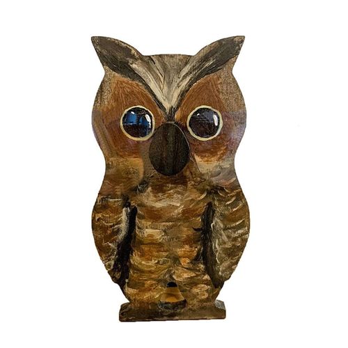 Porte-Lunettes En Bois En Forme D'animal, Ornement Mignon, Chien, Chat, Renard, Lunettes De Soleil, Présentoir De Lunettes, Usage Domestique-Hibou
