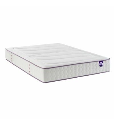 Merinos - Matelas Ressorts Ensachã©S Et Mã©Moire De Forme Beauty Bed  - Blanc