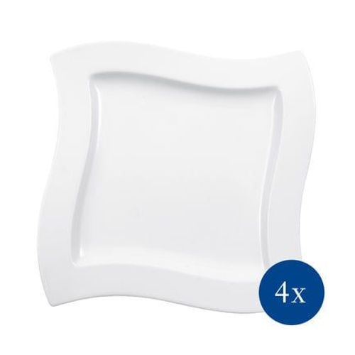 Villeroy & Boch - Newwave Assiette Plate Set 4pcs - Blanc