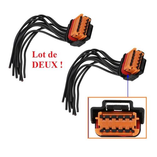 Kit De Deux Faisceaux Avec Prises Pour Phares Avants - Peugeot 308 1.6 Hdi 90 09/2007-08/2013