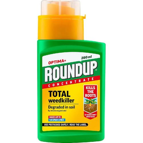 Désherbant Optima + Herbicide Concentré Total Jardin Glyphosate Systémique 280ml - Gazon Pelouse Allée Terrasse - Puissant Mauvaises Herbes Plantes Racines -