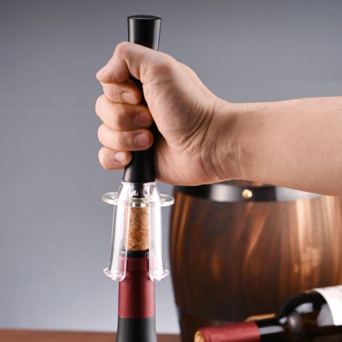 Ouvre-bouteille de vin à pression d'air, pompe avec coupe-capsule, aérateur, verseur, bouchon sous vide, facile à retirer le liège, tire-bouchon efficace, cadeau pour les amateurs de vin